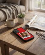 Kişiye Özel Samsung A Serisi Telefon Kılıfı Polaroid Kırmızı Kalp (Fotoğraflı & İsimli) | tasarla kutla - Görsel 5