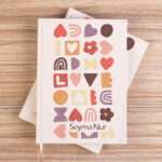 Love Desen Kanvas Defter (14x20)