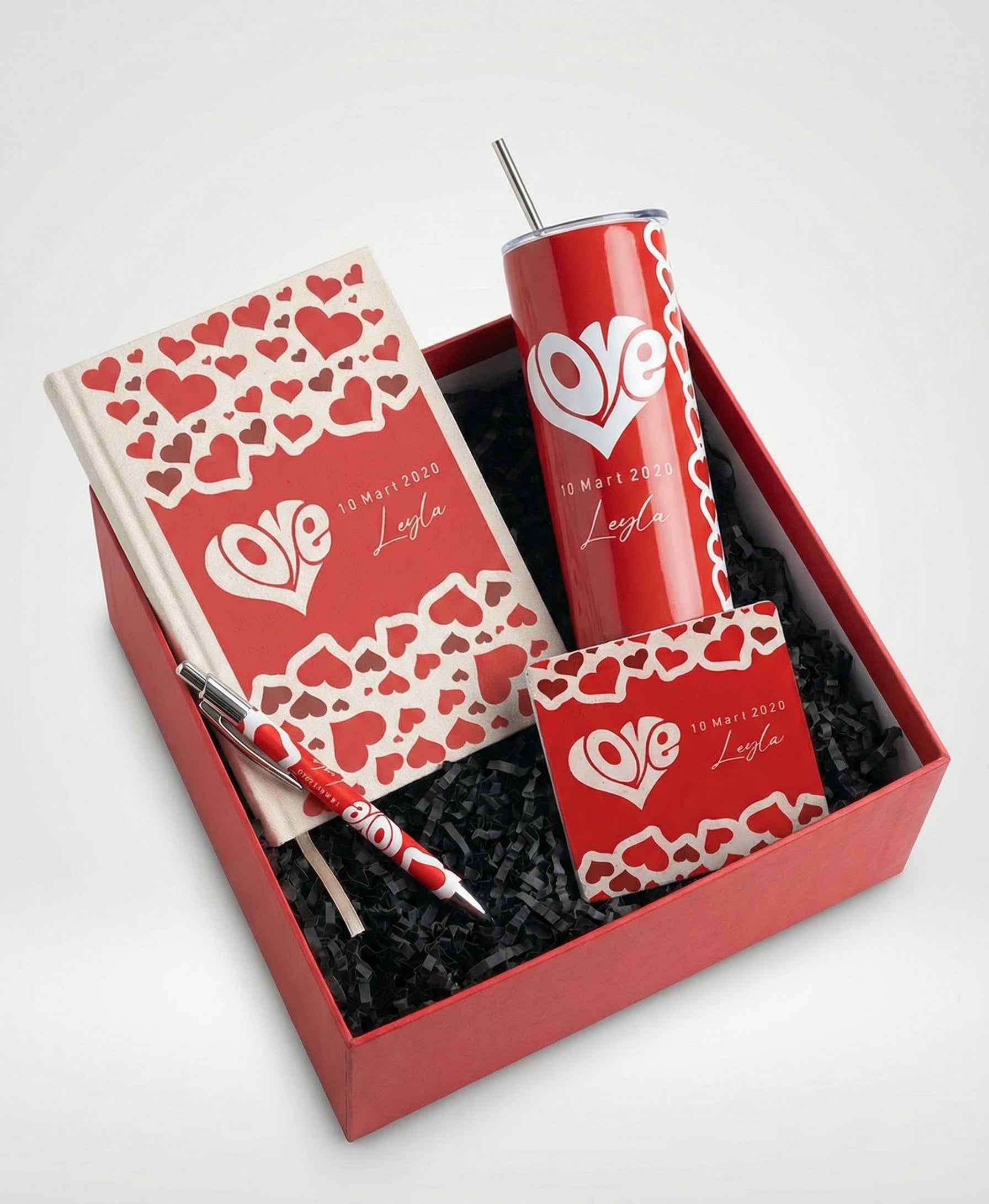 LoveKalpTermos0001.jpg LoveKalp Metal Pipetli Termos Özel Kutu (İsim Tarih Baskılı) - Görsel 1