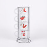 CatLove Standlı 4’lü Fincan Seti (Stand Dahil)