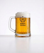İsim Baskılı Bira Bardağı (Siyah Harf Baskı) – 395 ml / 500 ml / 660 ml - Görsel 2