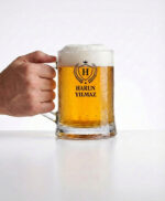 İsim Baskılı Bira Bardağı (Siyah Harf Baskı) – 395 ml / 500 ml / 660 ml - Görsel 3