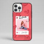 Kişiye Özel iPhone Telefon Kılıfı Polaroid Love Kalp (Fotoğraflı & İsimli) | tasarla kutla