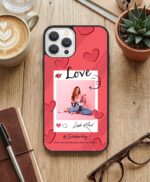 Kişiye Özel iPhone Telefon Kılıfı Polaroid Love Kalp (Fotoğraflı & İsimli) | tasarla kutla - Görsel 5