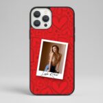 Kişiye Özel iPhone Telefon Kılıfı Polaroid Kırmızı Kalp (Fotoğraflı & İsimli) | tasarla kutla