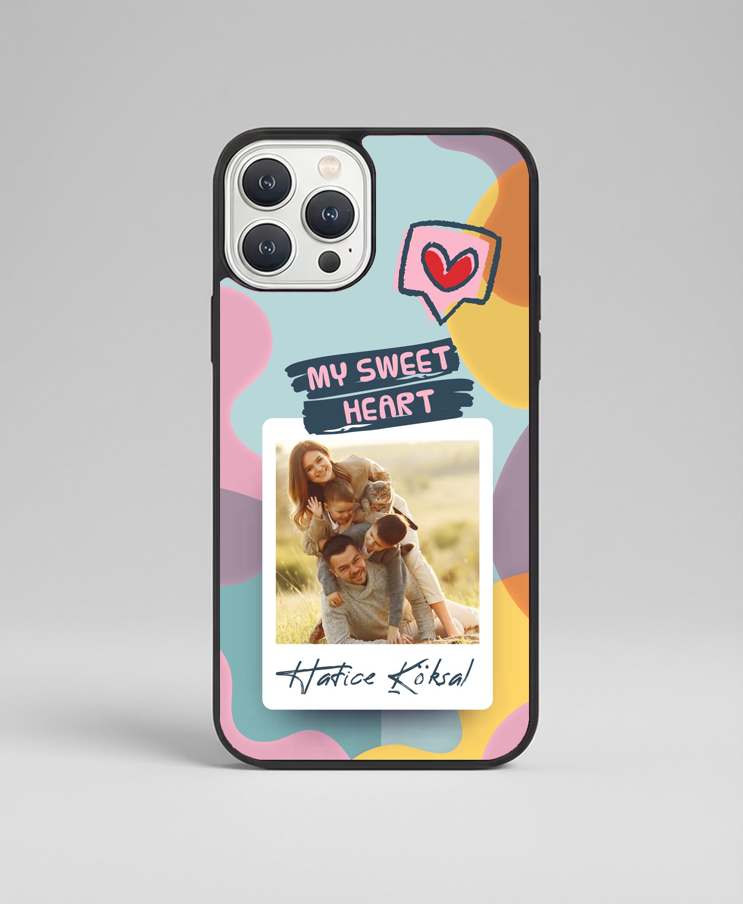 iphone16pro-5.jpg Kişiye Özel iPhone Telefon Kılıfı Polaroid My Sweet (Fotoğraflı & İsimli) | tasarla kutla - Görsel 1