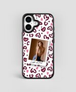 Kişiye Özel iPhone Telefon Kılıfı Polaroid Kalpli (Fotoğraflı & İsimli) | tasarla kutla